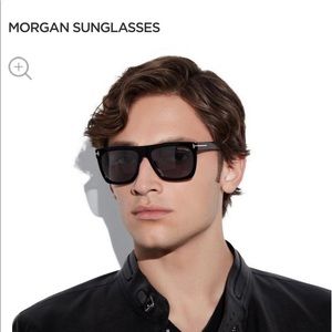 Tom Ford Morgan Soft Square Sunglasses Black Gradient 57mm